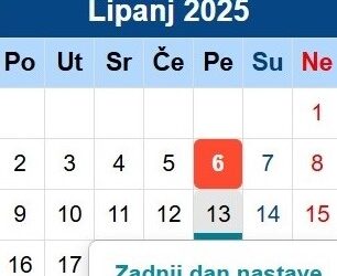 Kraj nastavne godine
