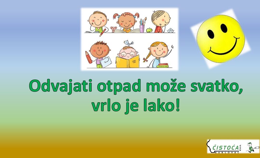 Odvajati otpad može svatko, vrlo je lako!